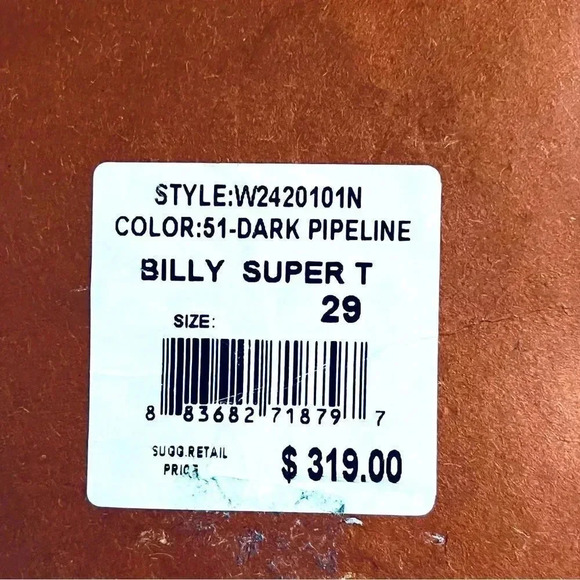 NWT $319 True Religion Billy Super T Dark Pipeline Jeweled Jean - Picture 5 of 8